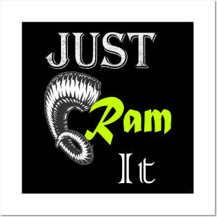 Just Ram It Funny Rams For Football Lovers Posters and Art